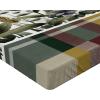 Ambesonne Colorful Fitted Sheet, Camping Equipment Outdoor Activity Adventure in Nature Theme, Bed Cover with All-Round Elastic Deep Pocket for Comfort, Full Size, Light Green(Laurel Green Maroon White)