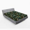 Ambesonne Colorful Fitted Sheet, Camping Equipment Outdoor Activity Adventure in Nature Theme, Bed Cover with All-Round Elastic Deep Pocket for Comfort, Full Size, Light Green(Jade Green)