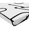 Ambesonne Colorful Fitted Sheet, Camping Equipment Outdoor Activity Adventure in Nature Theme, Bed Cover with All-Round Elastic Deep Pocket for Comfort, Full Size, Light Green(White Dark Black)