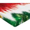 Ambesonne Colorful Fitted Sheet, Camping Equipment Outdoor Activity Adventure in Nature Theme, Bed Cover with All-Round Elastic Deep Pocket for Comfort, Full Size, Light Green(Green Red)