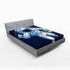 Ambesonne Colorful Fitted Sheet, Camping Equipment Outdoor Activity Adventure in Nature Theme, Bed Cover with All-Round Elastic Deep Pocket for Comfort, Full Size, Light Green(Blue Sky)