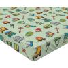 Ambesonne Colorful Fitted Sheet, Camping Equipment Outdoor Activity Adventure in Nature Theme, Bed Cover with All-Round Elastic Deep Pocket for Comfort, Full Size, Light Green(Light Green)