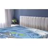 Ambesonne Colorful Fitted Sheet, Camping Equipment Outdoor Activity Adventure in Nature Theme, Bed Cover with All-Round Elastic Deep Pocket for Comfort, Full Size, Light Green(Midnight Blue)