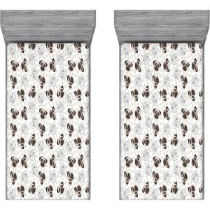 Ambesonne Cars Fitted Sheet, Vibrant Drawing Cars Driving on The Roads Traffic Urban Themed Design, Bed Cover with All-Round Elastic Deep Pocket for Comfort, Full Size, Grey Green(Beige Brown Tan)