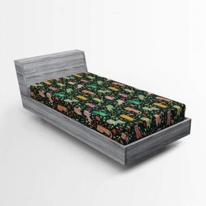 Ambesonne Cars Fitted Sheet, Vibrant Drawing Cars Driving on The Roads Traffic Urban Themed Design, Bed Cover with All-Round Elastic Deep Pocket for Comfort, Full Size, Grey Green(Black Orange)