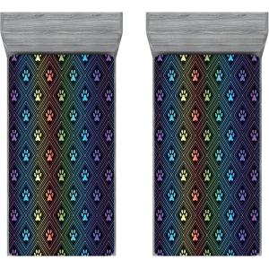 Ambesonne Cars Fitted Sheet, Vibrant Drawing Cars Driving on The Roads Traffic Urban Themed Design, Bed Cover with All-Round Elastic Deep Pocket for Comfort, Full Size, Grey Green(Purple Green)