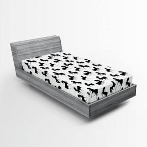 Ambesonne Cars Fitted Sheet, Vibrant Drawing Cars Driving on The Roads Traffic Urban Themed Design, Bed Cover with All-Round Elastic Deep Pocket for Comfort, Full Size, Grey Green(Black)