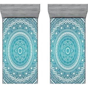 Ambesonne Cars Fitted Sheet, Vibrant Drawing Cars Driving on The Roads Traffic Urban Themed Design, Bed Cover with All-Round Elastic Deep Pocket for Comfort, Full Size, Grey Green(Dark Turquoise)