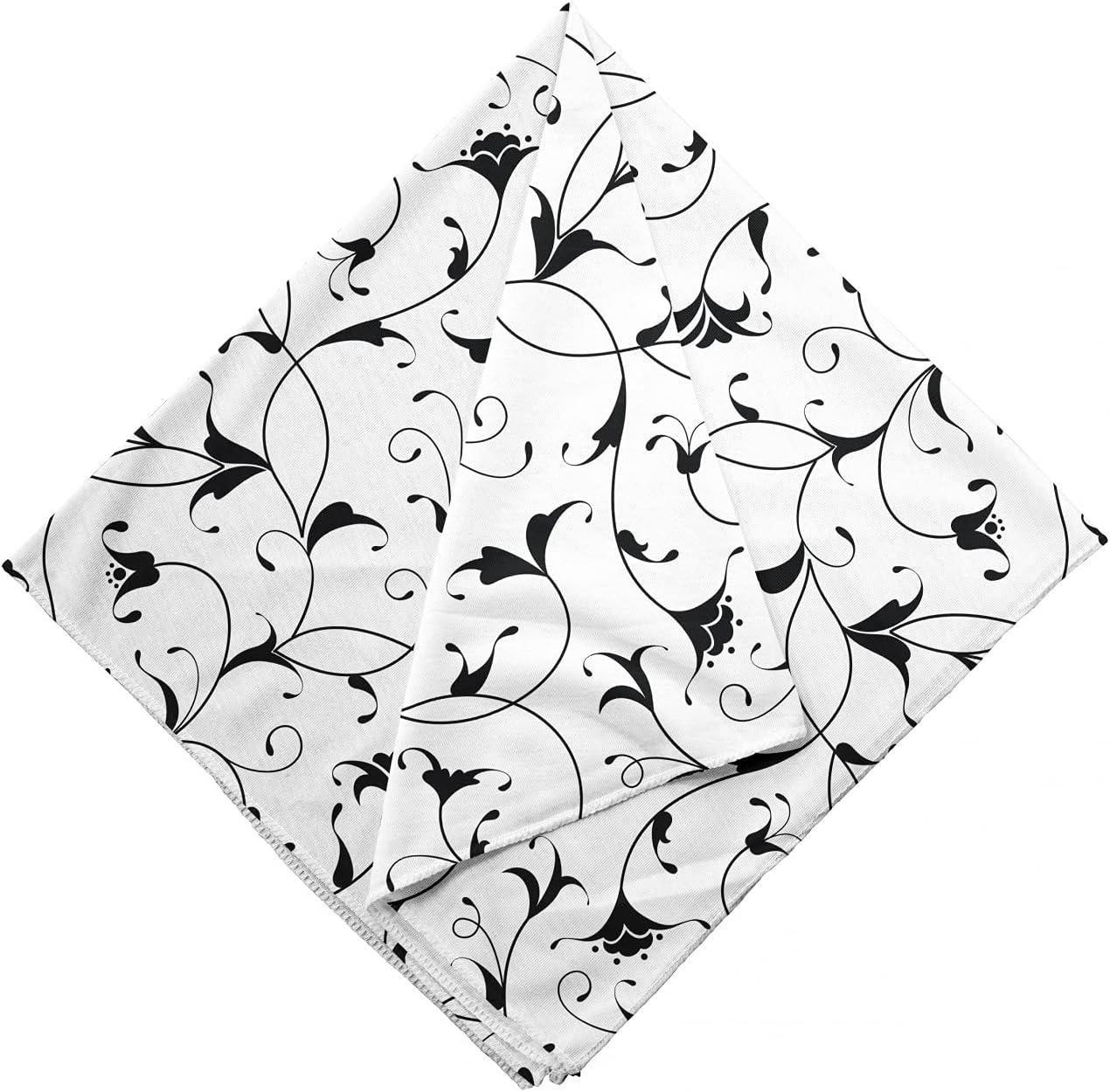 imageAmbesonne Unisex BandanaBlack White