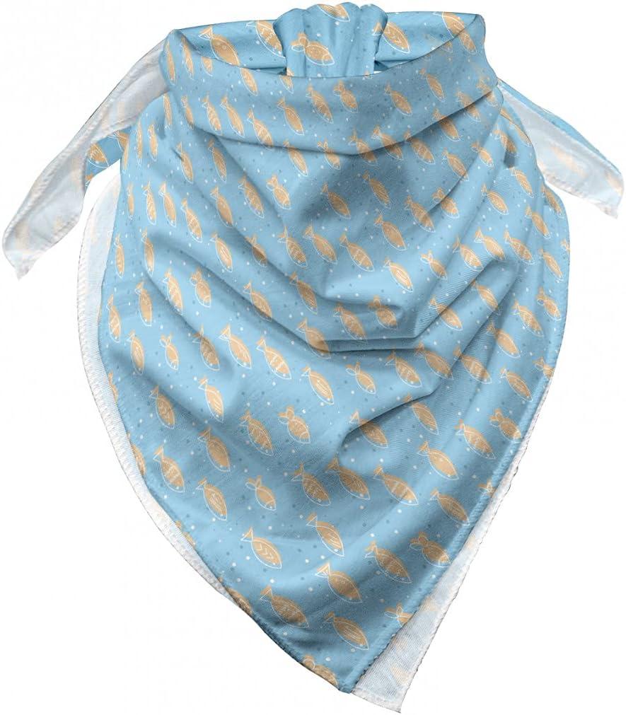 imageAmbesonne Unisex BandanaBlue White