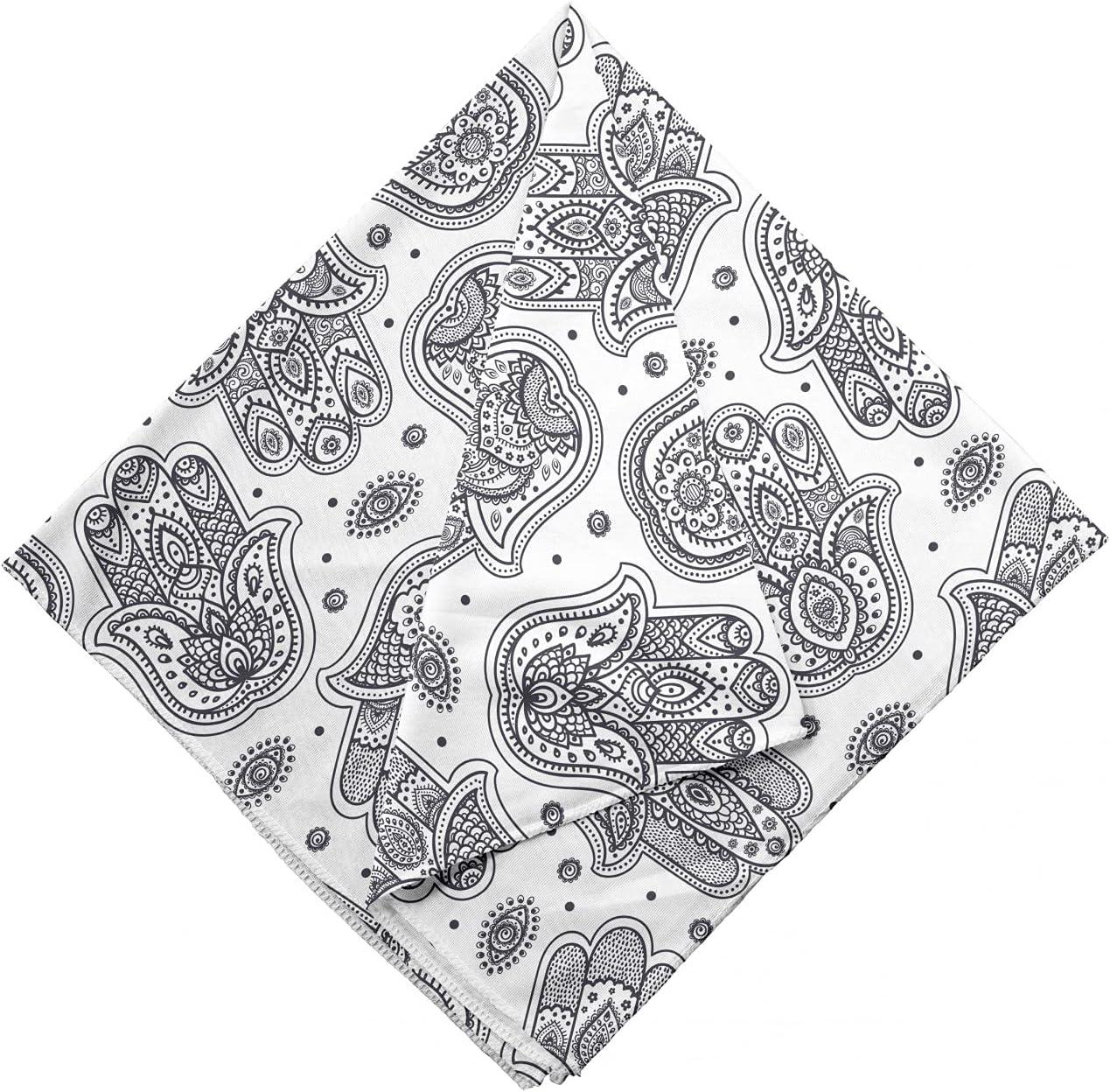 imageAmbesonne Unisex BandanaWhite and Black