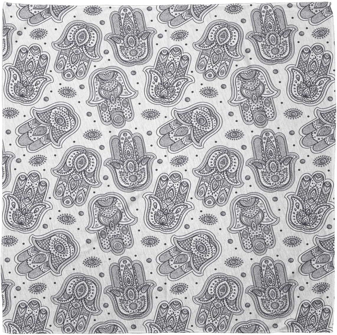 imageAmbesonne Unisex BandanaWhite and Black