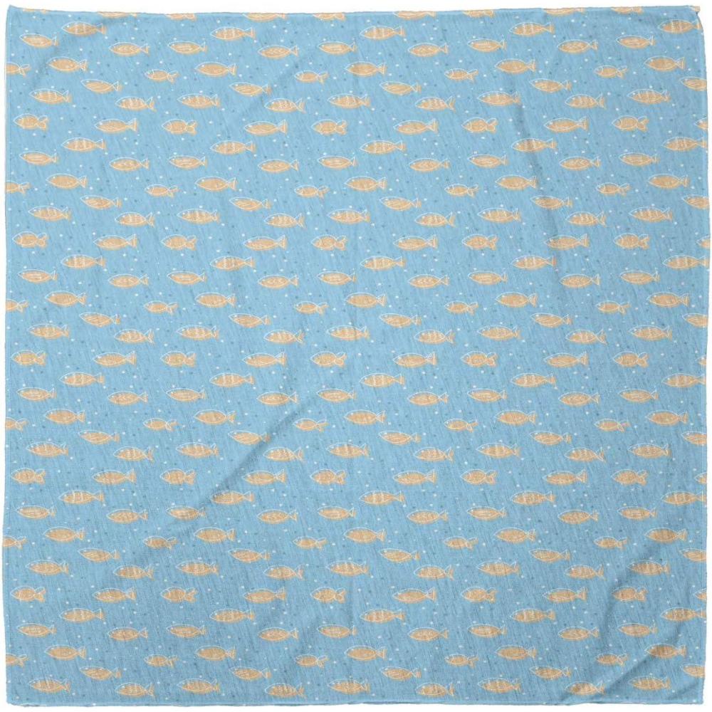 imageAmbesonne Unisex BandanaBlue White