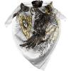 Ambesonne Unisex Bandana(White Brown)