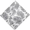 Ambesonne Unisex Bandana(White and Black)