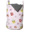 Ambesonne Cupcake Laundry Bag, Wedding Celebration Muffins with Whipped Cream Roses Dots Valentines Day Theme, Hamper Basket with Handles Drawstring Closure for Laundromats, 13″ x 19″, Multicolor