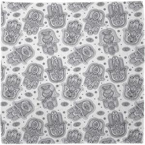 Ambesonne Unisex Bandana(White and Black)