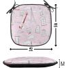 Ambesonne Cartoon Chair Seating Cushion Set of 12, Love Themed Valentines Inspired with Giant Hearts Checkered Pattern, Anti-Slip Seat Padding for Kitchen & Patio, 16″x16″, Pink Olive Green(Pale Pink Scarlet White)