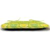 Ambesonne Cartoon Chair Seating Cushion Set of 12, Love Themed Valentines Inspired with Giant Hearts Checkered Pattern, Anti-Slip Seat Padding for Kitchen & Patio, 16″x16″, Pink Olive Green(Yellow Lime Green)