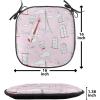 Ambesonne Cartoon Chair Seating Cushion Set of 12, Love Themed Valentines Inspired with Giant Hearts Checkered Pattern, Anti-Slip Seat Padding for Kitchen & Patio, 16″x16″, Pink Olive Green(Pale Pink Scarlet White)
