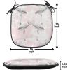 Ambesonne Romantic Chair Seating Cushion, Flamingos Shaping Hearts Heads Love Animal Valentines Illustration, Anti-Slip Seat Padding for Kitchen & Patio, 16″x16″, Pale Pink Grey(Pale Pink Grey)
