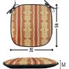 Ambesonne Romantic Chair Seating Cushion, Flamingos Shaping Hearts Heads Love Animal Valentines Illustration, Anti-Slip Seat Padding for Kitchen & Patio, 16″x16″, Pale Pink Grey(Ruby Pale Coffee Cream)