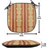 Ambesonne Romantic Chair Seating Cushion, Flamingos Shaping Hearts Heads Love Animal Valentines Illustration, Anti-Slip Seat Padding for Kitchen & Patio, 16″x16″, Pale Pink Grey(Ruby Pale Coffee Cream)