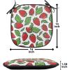 Ambesonne Romantic Chair Seating Cushion, Flamingos Shaping Hearts Heads Love Animal Valentines Illustration, Anti-Slip Seat Padding for Kitchen & Patio, 16″x16″, Pale Pink Grey(Red Fern Green)