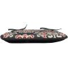 Ambesonne Valentine`s Day Chair Seating Cushion, Cartoon Hearts with Arrows Love Passion and Romance Pattern, Anti-Slip Seat Padding for Kitchen & Patio, 16″x16″, Dark Coral Brown White(Black Cream Red)