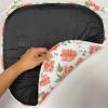 Ambesonne Valentine`s Day Chair Seating Cushion, Cartoon Hearts with Arrows Love Passion and Romance Pattern, Anti-Slip Seat Padding for Kitchen & Patio, 16″x16″, Dark Coral Brown White(Reseda Green Salmon)