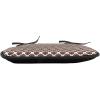 Ambesonne Valentine`s Day Chair Seating Cushion, Cartoon Hearts with Arrows Love Passion and Romance Pattern, Anti-Slip Seat Padding for Kitchen & Patio, 16″x16″, Dark Coral Brown White(Brown Black White)
