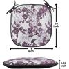 Ambesonne Valentine`s Day Chair Seating Cushion, Cartoon Hearts with Arrows Love Passion and Romance Pattern, Anti-Slip Seat Padding for Kitchen & Patio, 16″x16″, Dark Coral Brown White(Plum Dried Rose Lavender)