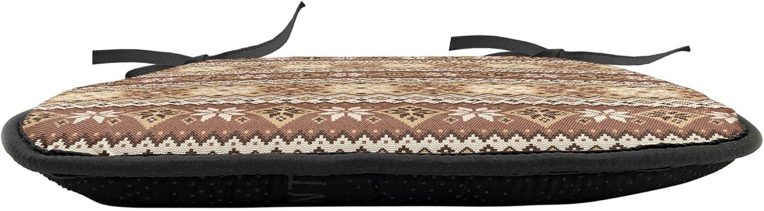 imageAmbesonne Angel Chair Seating Cushion Set of 2 Medieval Marry Love Angel Playing Music Valentine Cupid Date Dove Marriage AntiSlip Seat Padding for Kitchen amp Patio 16x16 Eggshell Ruby CaramelPale Caramel Sand Brown