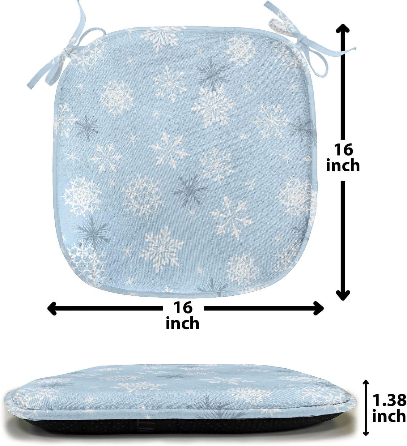 imageAmbesonne Angel Chair Seating Cushion Set of 2 Medieval Marry Love Angel Playing Music Valentine Cupid Date Dove Marriage AntiSlip Seat Padding for Kitchen amp Patio 16x16 Eggshell Ruby CaramelPale Blue Taupe White