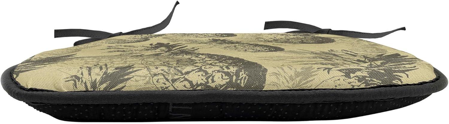 imageAmbesonne Angel Chair Seating Cushion Set of 2 Medieval Marry Love Angel Playing Music Valentine Cupid Date Dove Marriage AntiSlip Seat Padding for Kitchen amp Patio 16x16 Eggshell Ruby CaramelPale Brown Dark Green