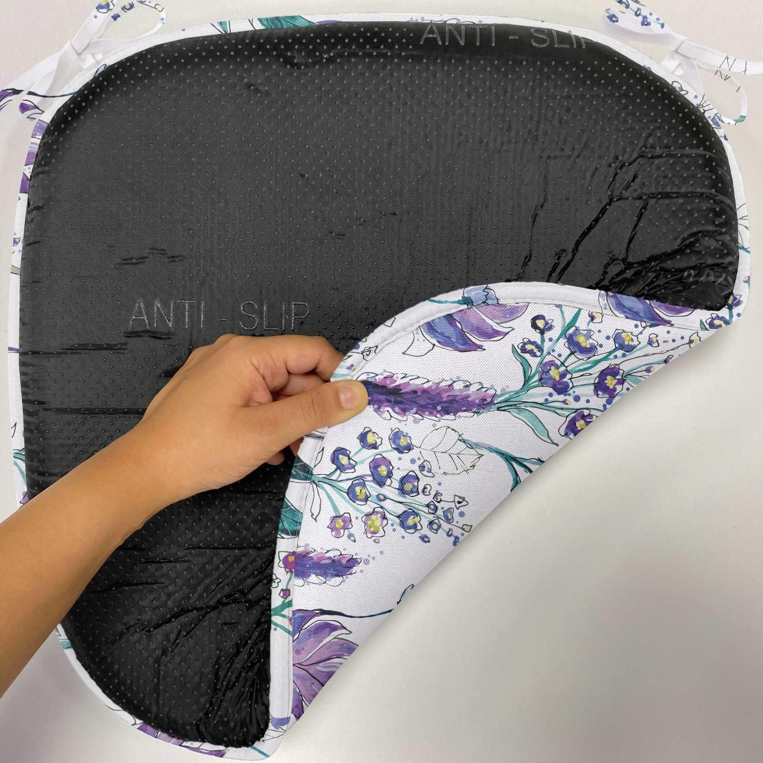 imageAmbesonne Angel Chair Seating Cushion Set of 2 Medieval Marry Love Angel Playing Music Valentine Cupid Date Dove Marriage AntiSlip Seat Padding for Kitchen amp Patio 16x16 Eggshell Ruby CaramelLavender Plum Jade Green