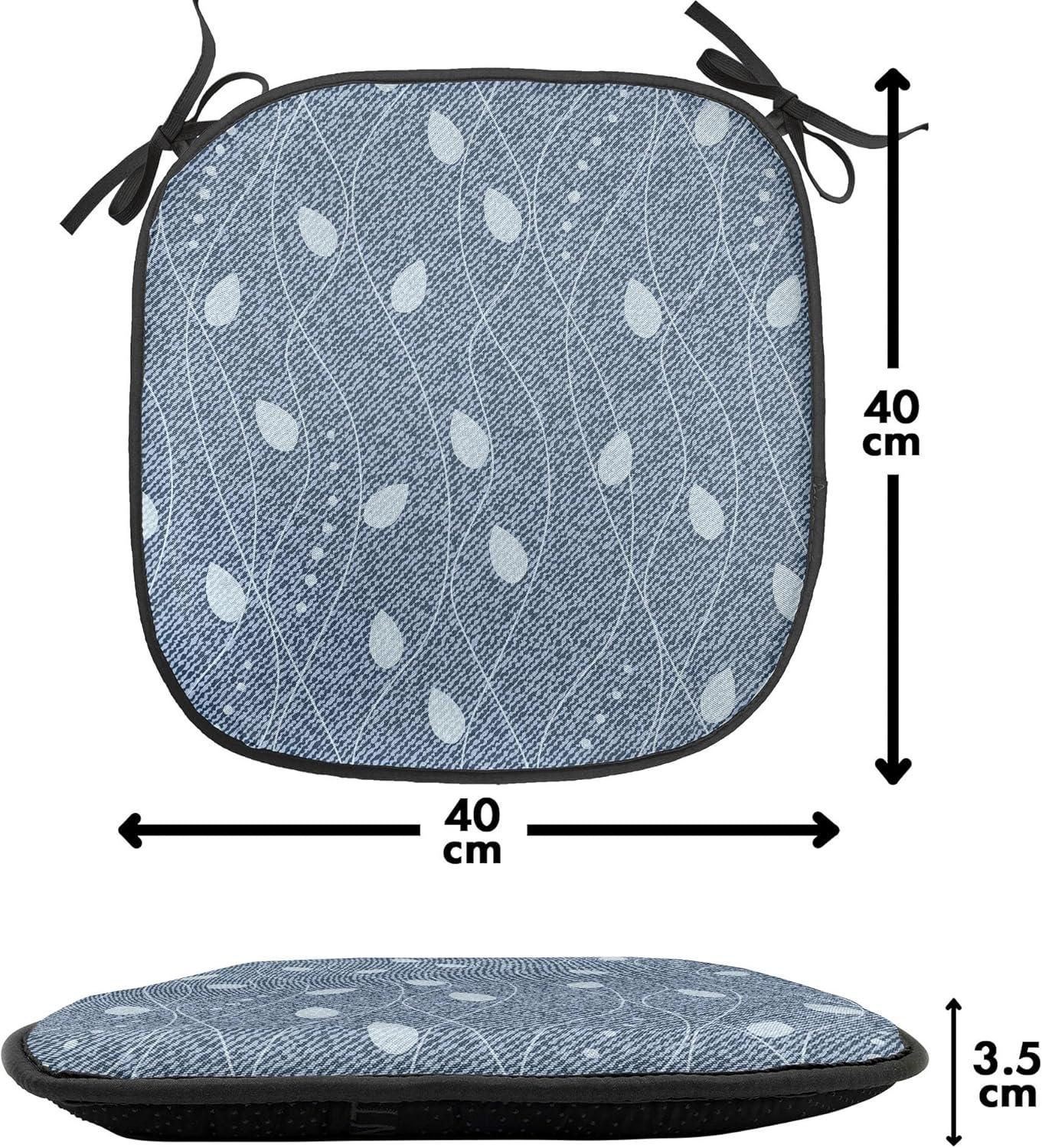 imageAmbesonne Angel Chair Seating Cushion Set of 2 Medieval Marry Love Angel Playing Music Valentine Cupid Date Dove Marriage AntiSlip Seat Padding for Kitchen amp Patio 16x16 Eggshell Ruby CaramelPale Blue Slate