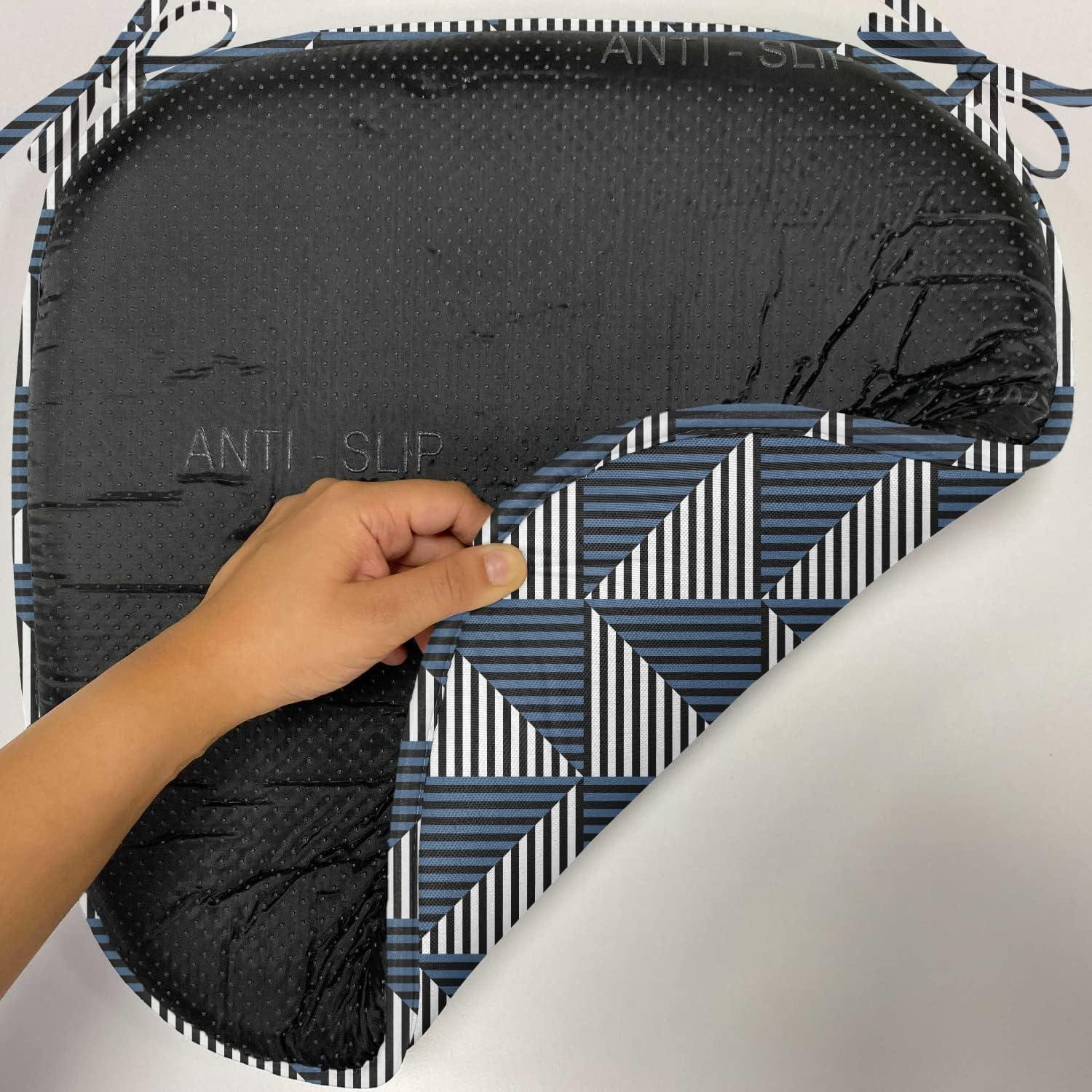 imageAmbesonne Angel Chair Seating Cushion Set of 2 Medieval Marry Love Angel Playing Music Valentine Cupid Date Dove Marriage AntiSlip Seat Padding for Kitchen amp Patio 16x16 Eggshell Ruby CaramelDark Blue Black White