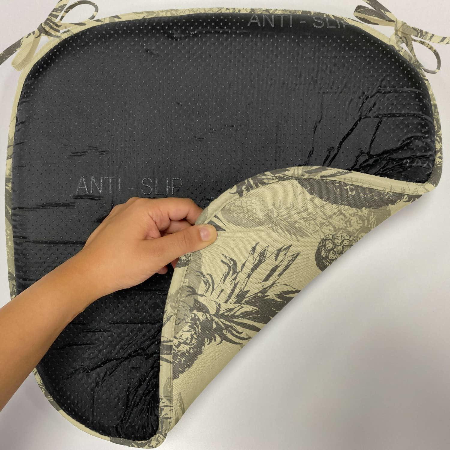 imageAmbesonne Angel Chair Seating Cushion Set of 2 Medieval Marry Love Angel Playing Music Valentine Cupid Date Dove Marriage AntiSlip Seat Padding for Kitchen amp Patio 16x16 Eggshell Ruby CaramelPale Brown Dark Green