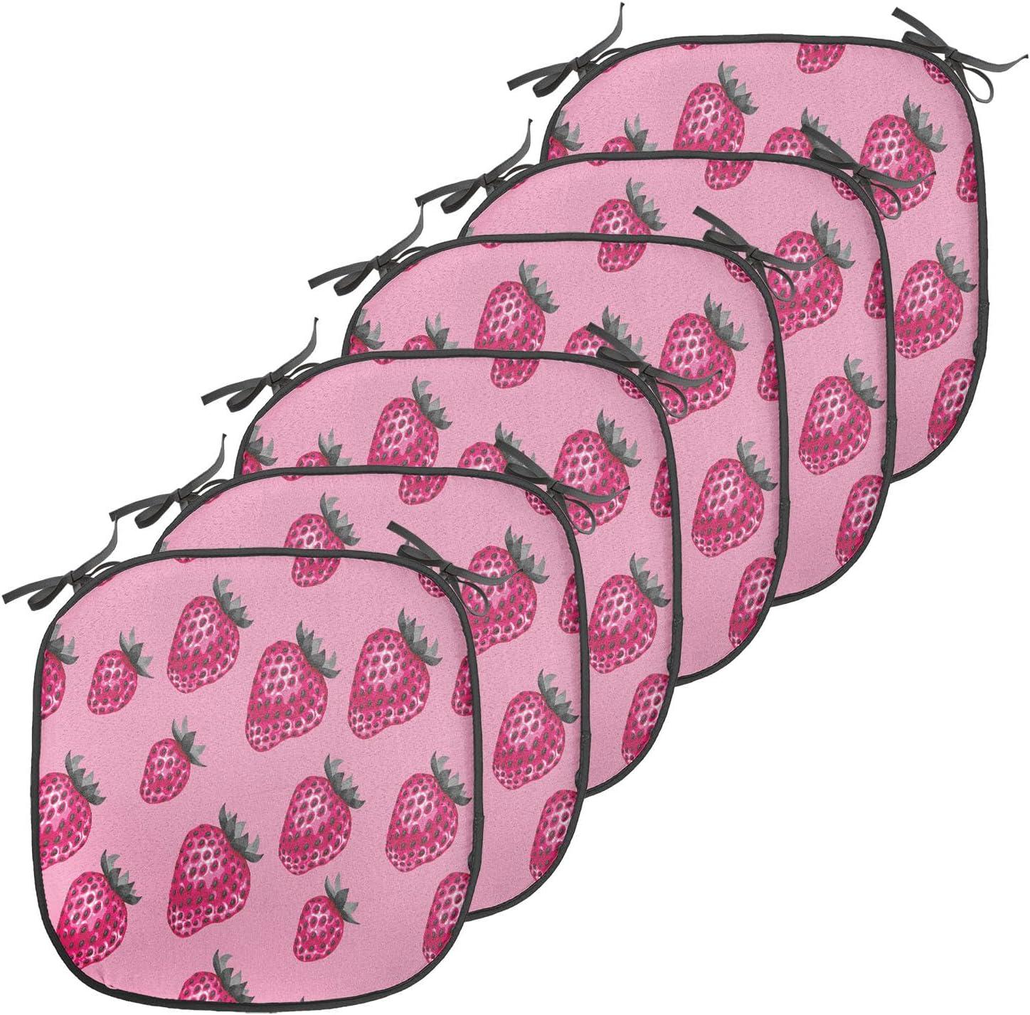 imageAmbesonne Angel Chair Seating Cushion Set of 2 Medieval Marry Love Angel Playing Music Valentine Cupid Date Dove Marriage AntiSlip Seat Padding for Kitchen amp Patio 16x16 Eggshell Ruby CaramelPale Pink Magenta
