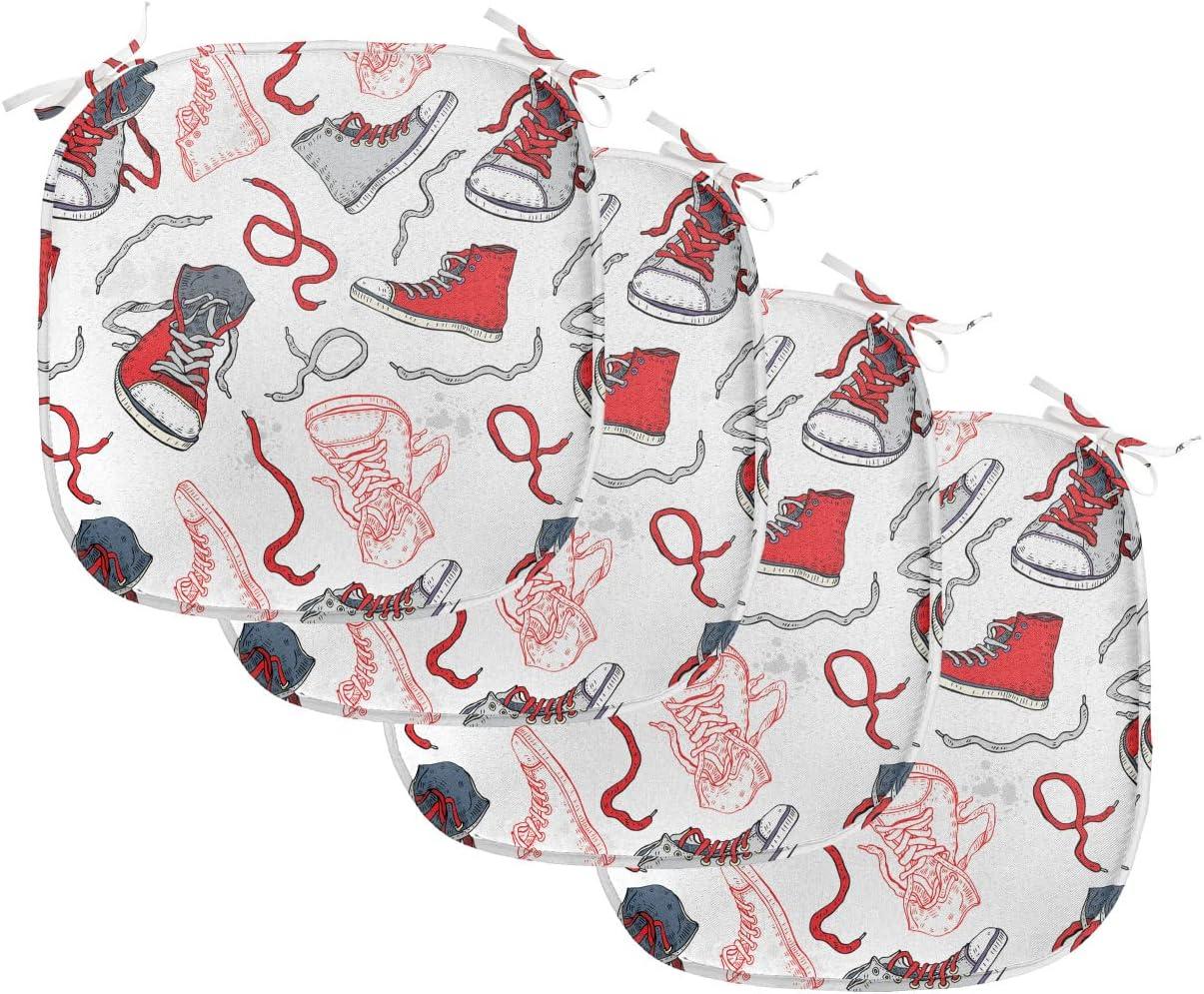 imageAmbesonne Angel Chair Seating Cushion Set of 2 Medieval Marry Love Angel Playing Music Valentine Cupid Date Dove Marriage AntiSlip Seat Padding for Kitchen amp Patio 16x16 Eggshell Ruby CaramelVermilion White Grey