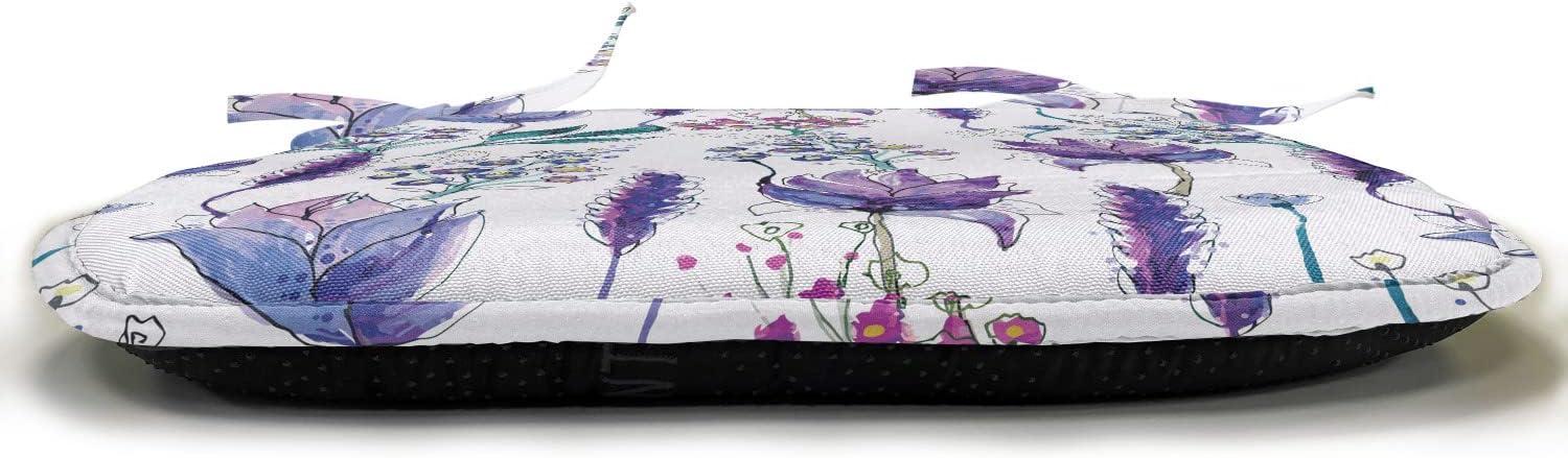 imageAmbesonne Angel Chair Seating Cushion Set of 2 Medieval Marry Love Angel Playing Music Valentine Cupid Date Dove Marriage AntiSlip Seat Padding for Kitchen amp Patio 16x16 Eggshell Ruby CaramelLavender Plum Jade Green
