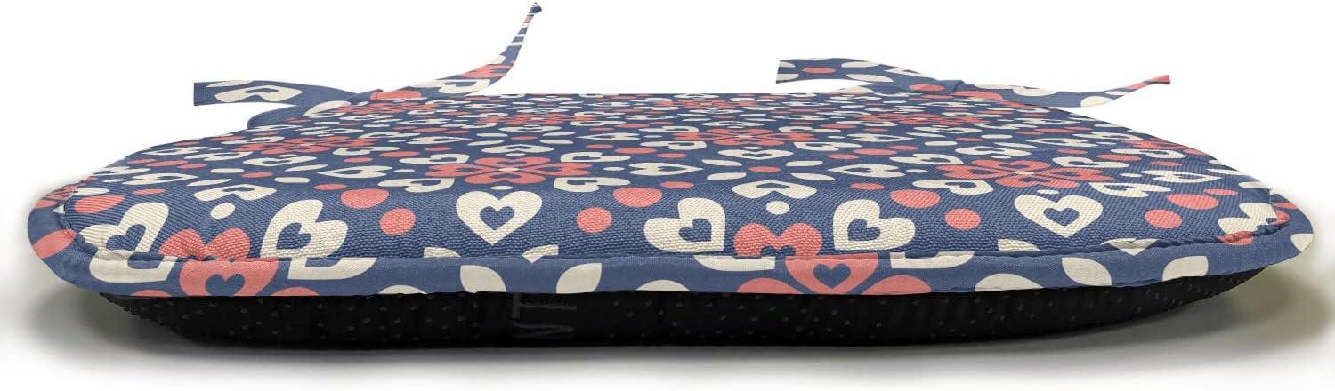 imageAmbesonne Angel Chair Seating Cushion Set of 2 Medieval Marry Love Angel Playing Music Valentine Cupid Date Dove Marriage AntiSlip Seat Padding for Kitchen amp Patio 16x16 Eggshell Ruby CaramelNight Blue Ivory Coral