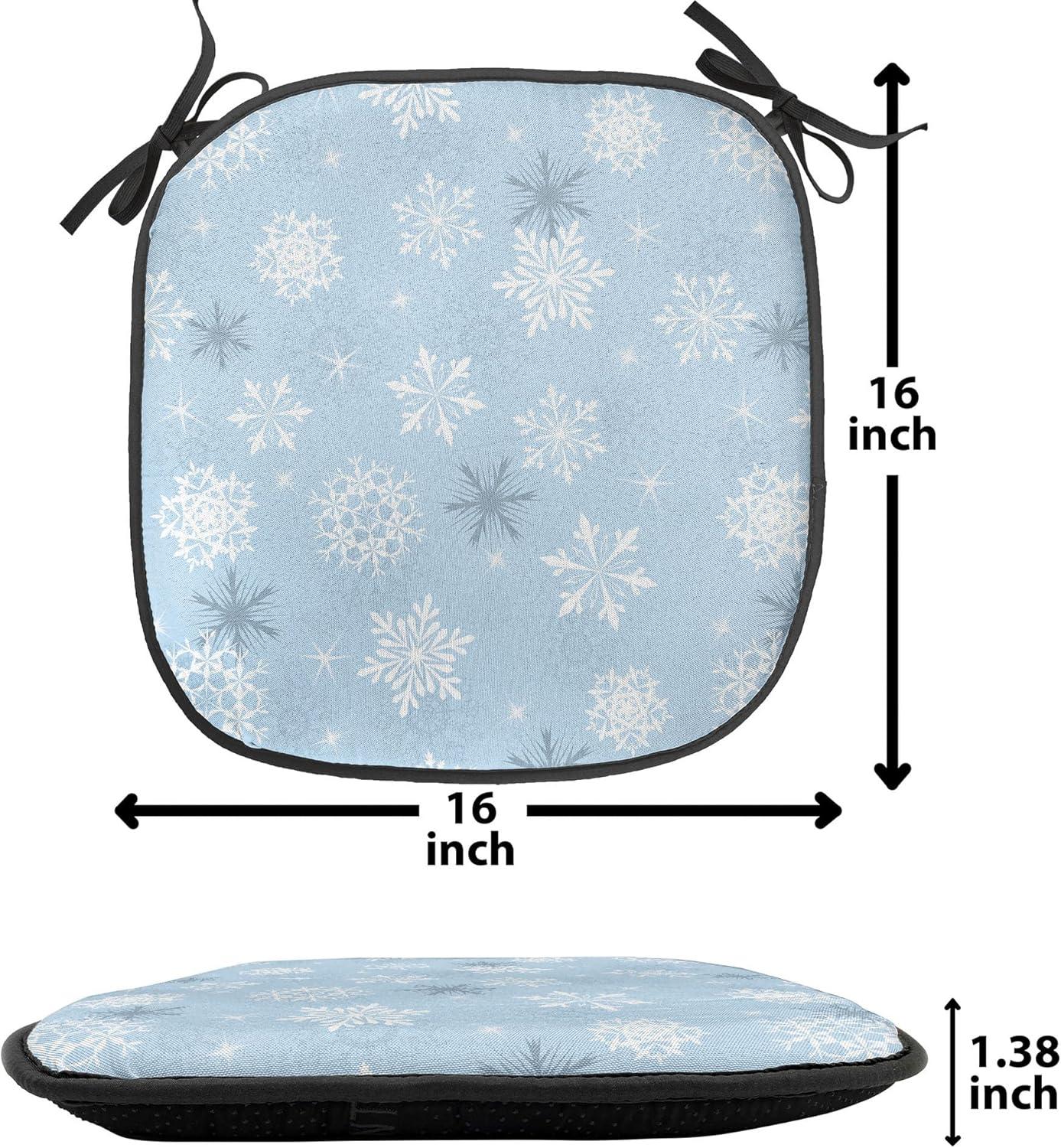 imageAmbesonne Angel Chair Seating Cushion Set of 2 Medieval Marry Love Angel Playing Music Valentine Cupid Date Dove Marriage AntiSlip Seat Padding for Kitchen amp Patio 16x16 Eggshell Ruby CaramelPale Blue Taupe White