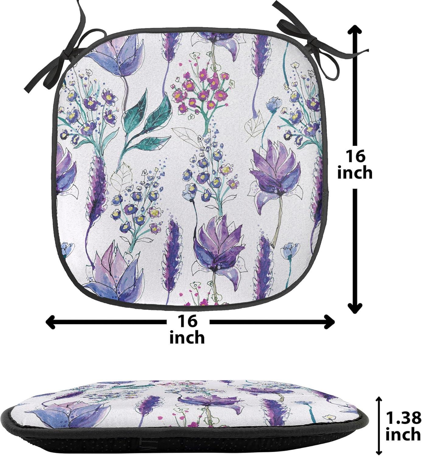 imageAmbesonne Angel Chair Seating Cushion Set of 2 Medieval Marry Love Angel Playing Music Valentine Cupid Date Dove Marriage AntiSlip Seat Padding for Kitchen amp Patio 16x16 Eggshell Ruby CaramelLavender Plum Jade Green