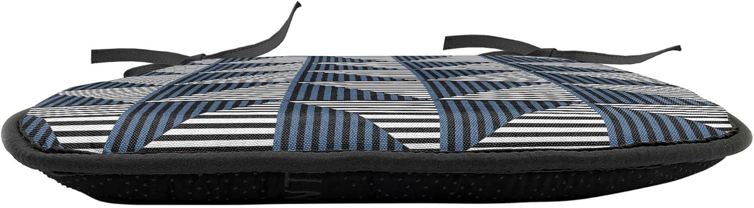 imageAmbesonne Angel Chair Seating Cushion Set of 2 Medieval Marry Love Angel Playing Music Valentine Cupid Date Dove Marriage AntiSlip Seat Padding for Kitchen amp Patio 16x16 Eggshell Ruby CaramelDark Blue Black White