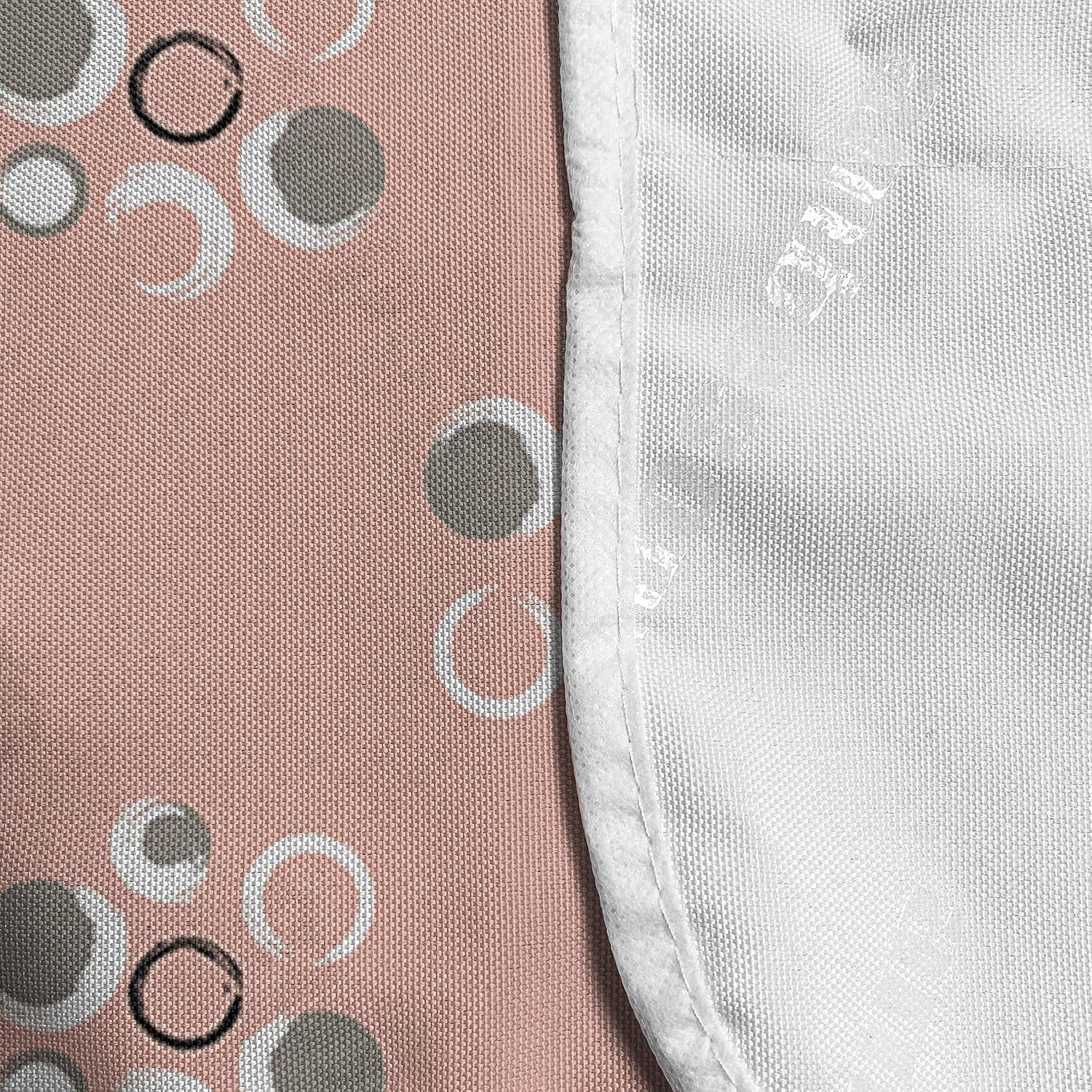 imageAmbesonne Coral Microwave Oven Cover Scribbled Little and Big Different Size Heart Forms Love Valentines Mothers Day Theme Water Resistant Organizer with Pockets for Kitchen 36 x 12 CoralCoral Grey