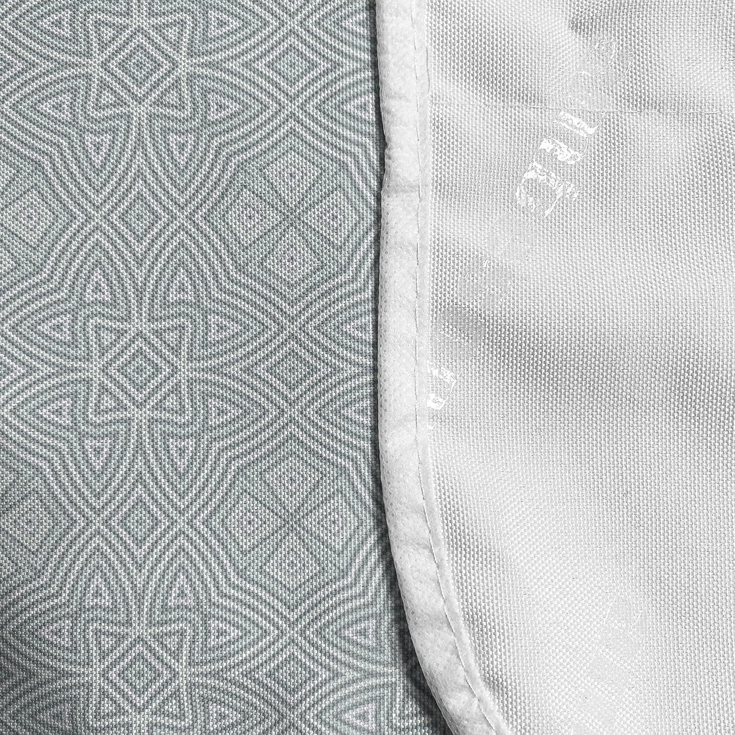 imageAmbesonne Coral Microwave Oven Cover Scribbled Little and Big Different Size Heart Forms Love Valentines Mothers Day Theme Water Resistant Organizer with Pockets for Kitchen 36 x 12 CoralPale Blue Grey