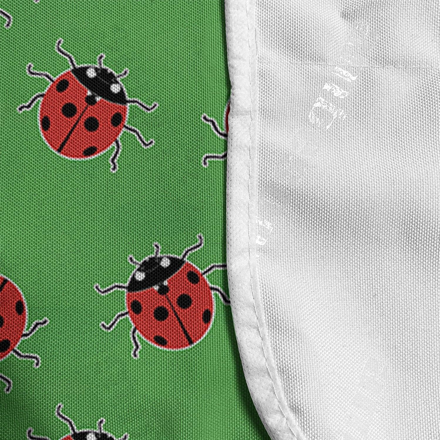 imageAmbesonne Heart Microwave Oven Cover Valentines Days Theme Romance Pattern in Simplistic Style Rhythmic Water Resistant Organizer with Pockets for Kitchen 36 x 12 Baby Pink and Dark TaupeFern Green Dark Coral