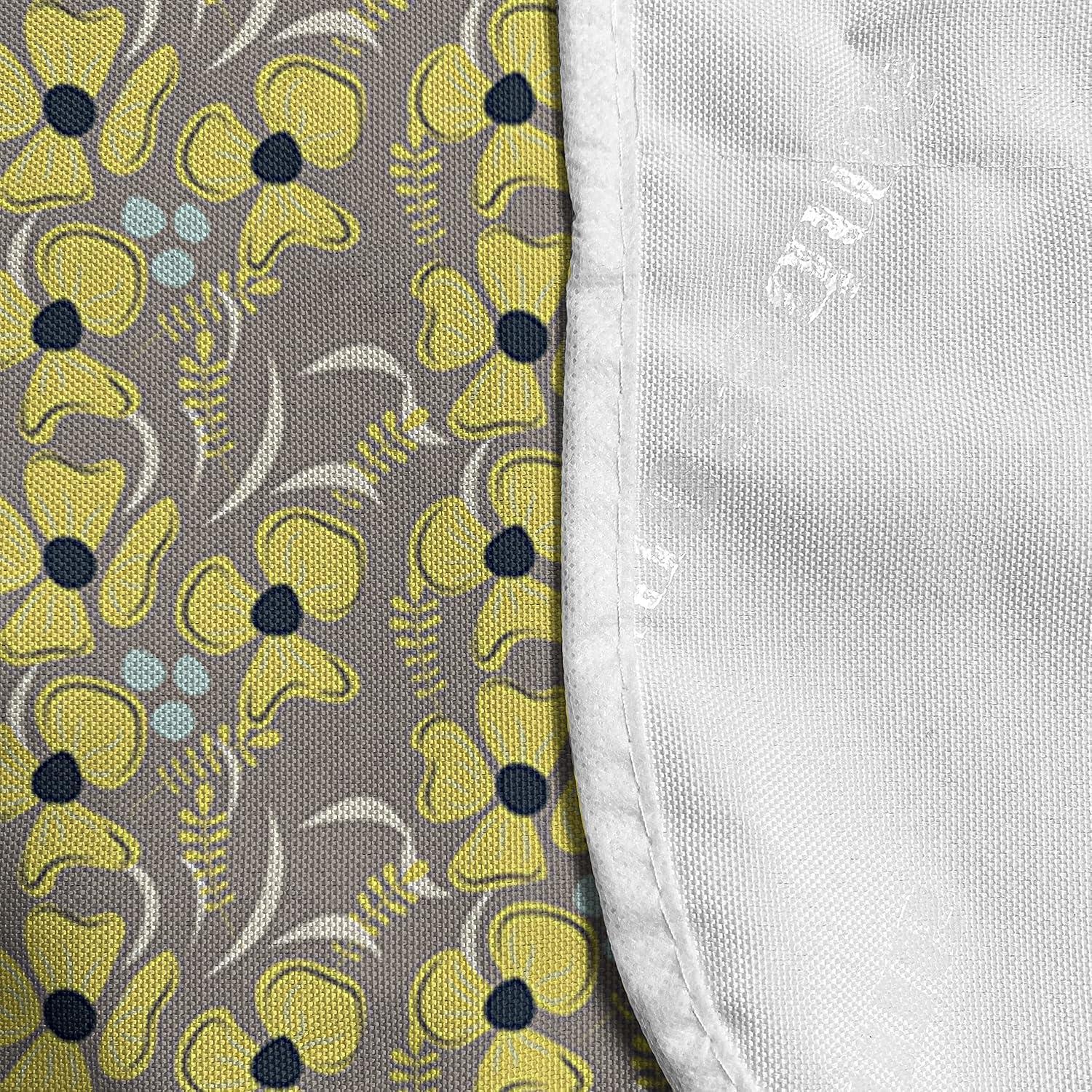 imageAmbesonne Hot Pink Microwave Oven Cover Valentines Day Inspired Black Mini Hearts on Fuchsia Backdrop Abstract Design Water Resistant Organizer with Pockets for Kitchen 36 x 12 Fuchsia BlackIndigo Yellow Taupe